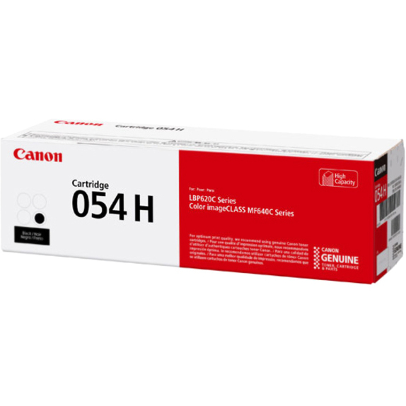 Canon 054H Original High Yield Laser Toner Cartridge - Black - 1 Pack - Thumbnail 2
