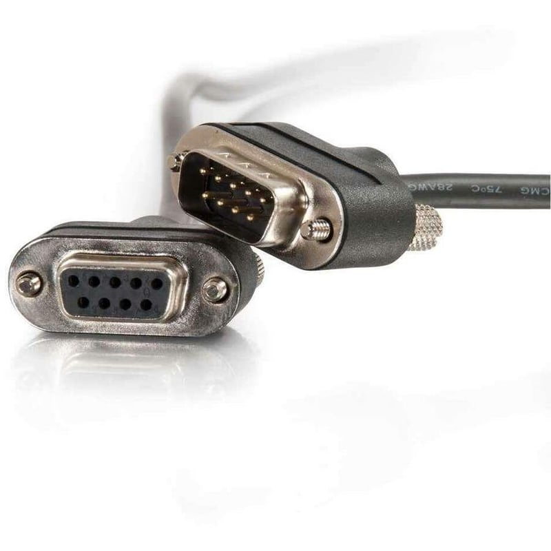 6FT DB9M TO DB9F SERIAL LOW PROFILE CABLE CMG-RATED - Thumbnail 2