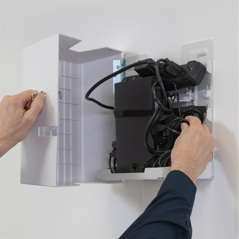 Ergotron Mounting Enclosure for CPU, Computer - White - Thumbnail 2