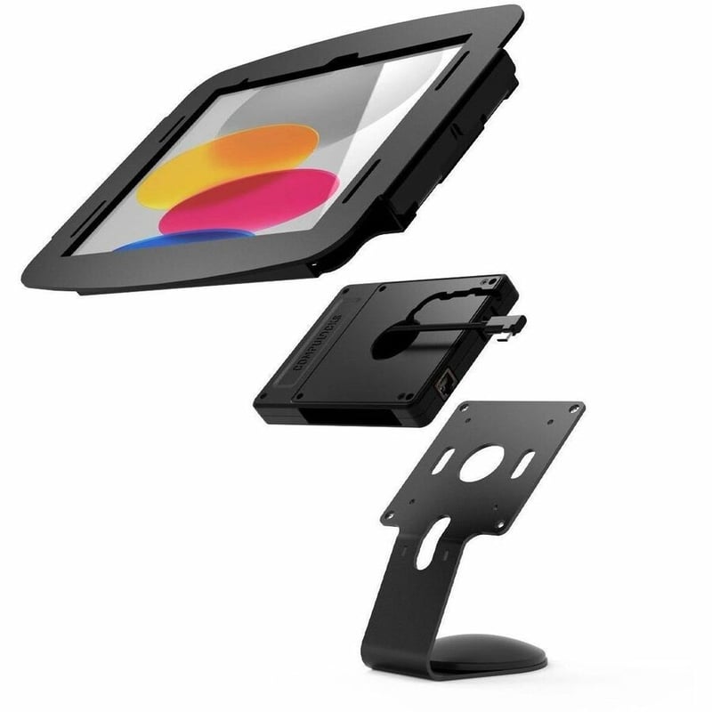 UNIVERSAL TABLET MAGNETIC CORE COUNTER STAND OR WALL MOUNT PLUS HUB BLACK - Thumbnail 2