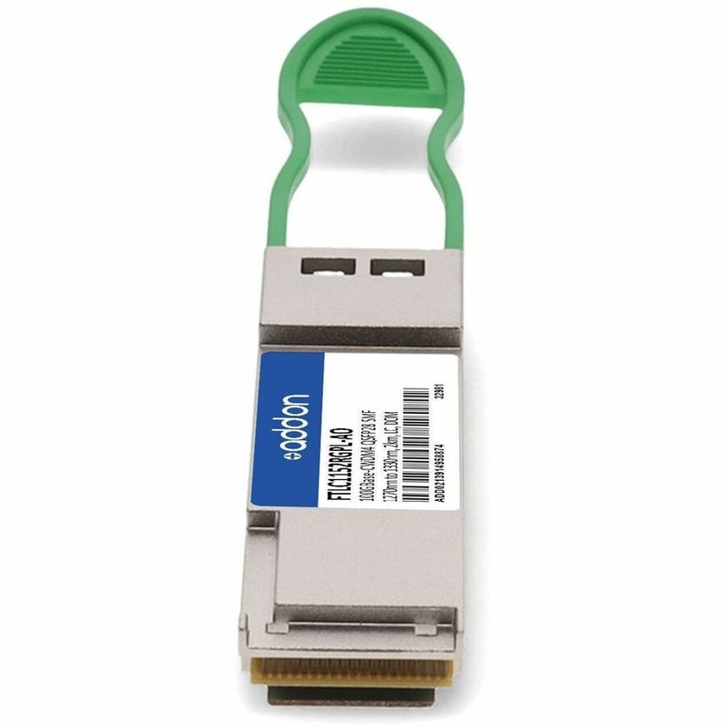 AddOn Finisar FTLC1152RGPL Compatible TAA Compliant 100GBase-CWDM4 QSFP28 Transceiver (SMF, 1270nm to 1330nm, 2km, LC, DOM)