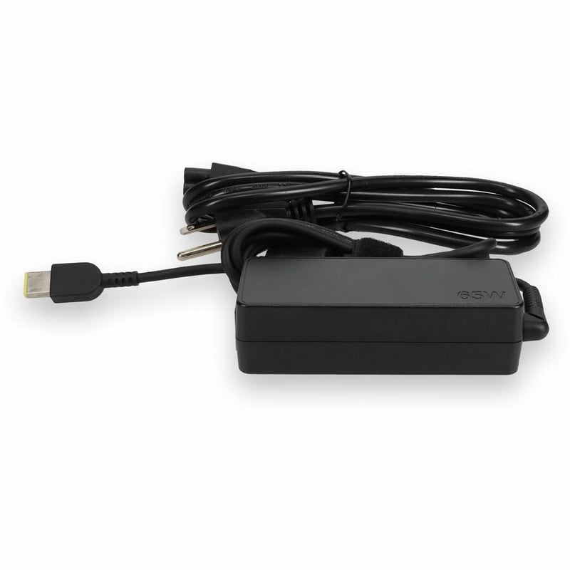 Lenovo 0B47455 Compatible 65W 20V at 3.25A Black Slim Tip Laptop Power Adapter and Cable - Thumbnail 2