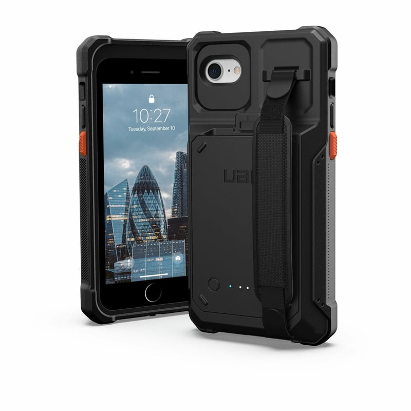 UAG RUGGED WORKFLOW BATTERY CASE FOR IPHONE SE / 8 - BLACK - Thumbnail 1