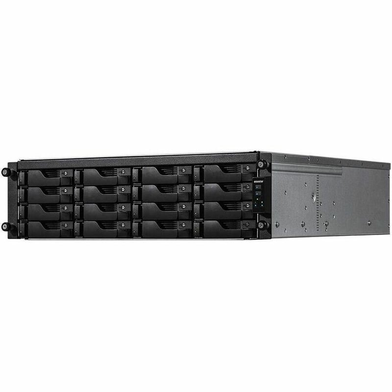 Asustor LOCKERSTOR 16R Pro AS7116RDX - 16 Bay NAS, Quad-Core 3.4-4.6GHz CPU, 4x 1GbE Port, 8GB RAM DDR4, 2U Rackmount Server with redundant Power Supply (Diskless) - Thumbnail 3