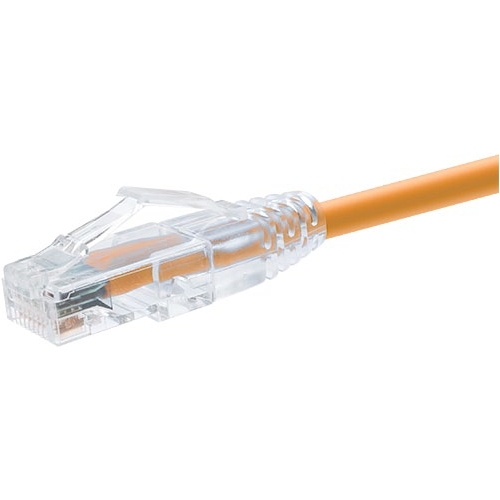 UNC GROUP 20 FOOT CAT6 SNAGLESS CLEARFIT PATCH CABLE ORANGE - CAT6 PATCH CABLE