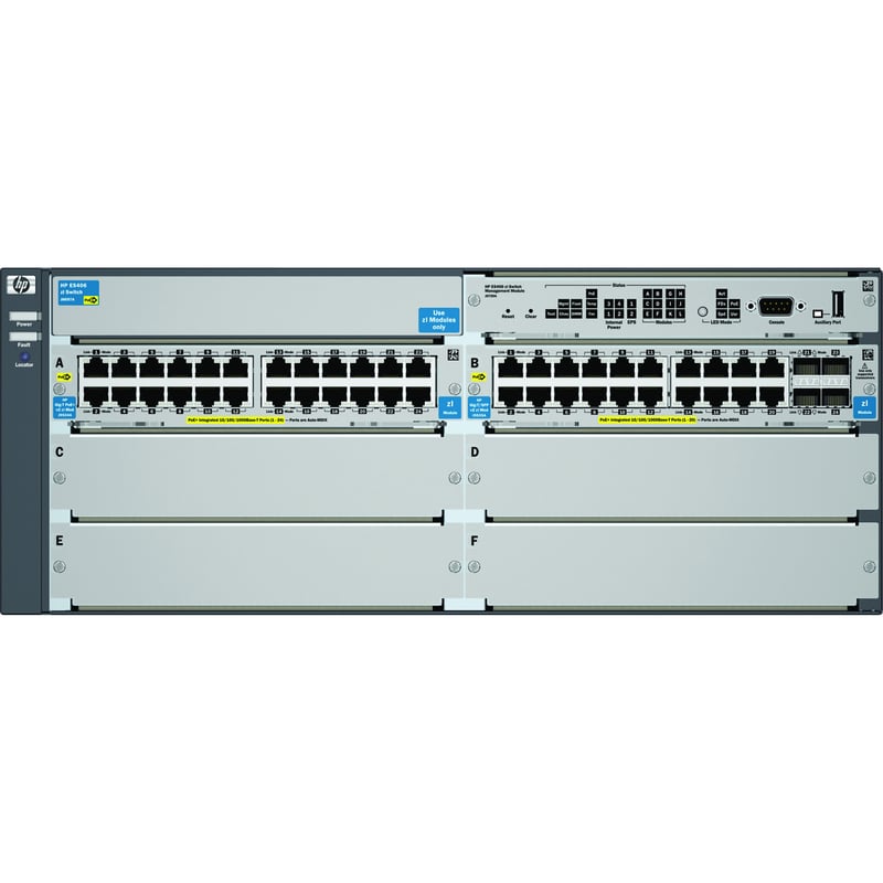 HPE E5406-44G-PoE+/4G-SFP Switch Chassis