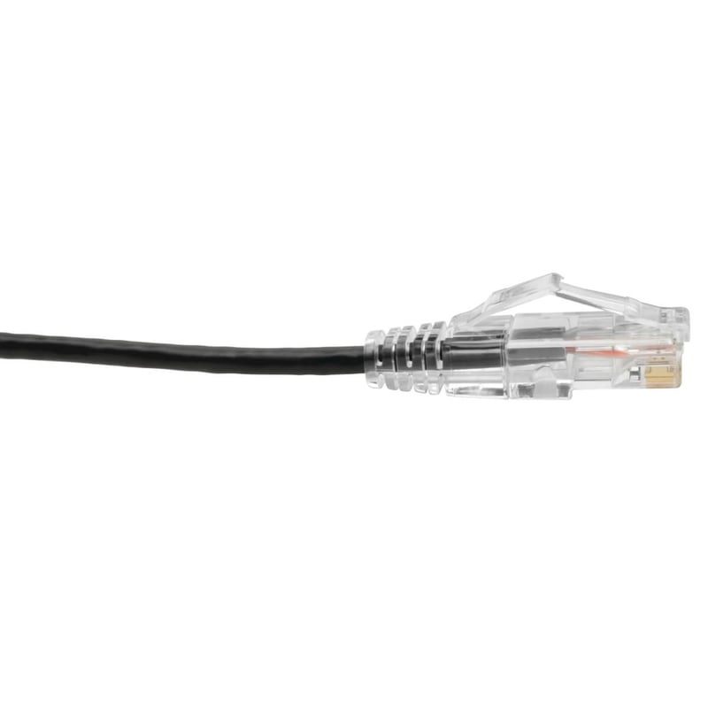 Eaton Tripp Lite Series Cat6 Gigabit Snagless Slim UTP Ethernet Cable (RJ45 M/M), PoE, Black, 6-in. (15.24 cm) - Thumbnail 5