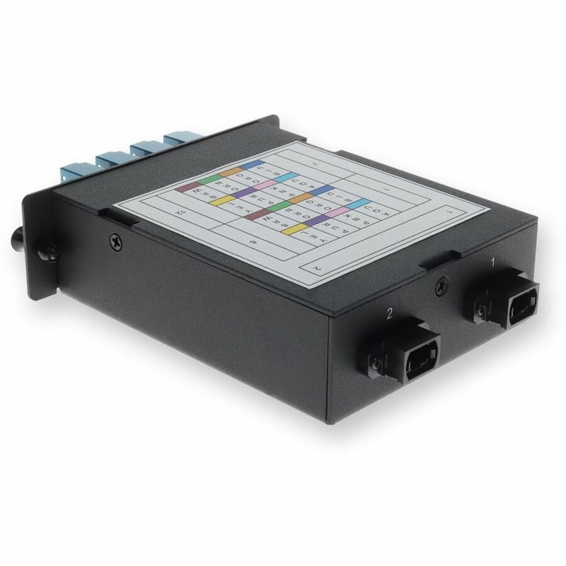 AddOn 4-Bay Cassette 2x 12-Fiber MPO In, 8 LC Duplex Out, Single-mode Duplex OS2 - Thumbnail 3