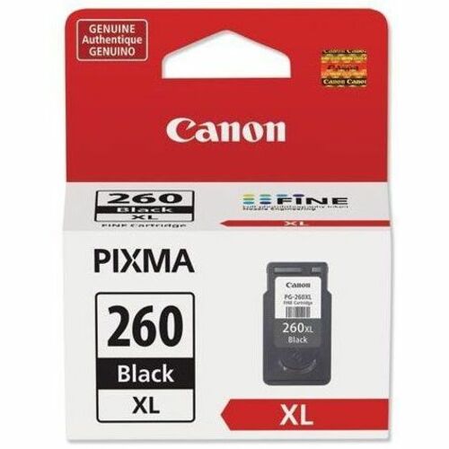 Canon PG-260 XL Original Extra Large Yield Inkjet Ink Cartridge - Black - 1 Pack - Thumbnail 1