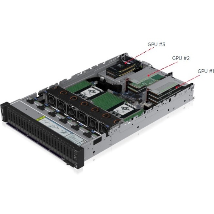 Lenovo ThinkSystem SR665 7D2V1006NA 2U Rack Server - 1 EPYC 7643 2.30 GHz - 32 GB RAM - 1.92 TB SSD - (1 x 1.92TB) SSD Configuration - Serial ATA, 12Gb/s SAS Controller - Thumbnail 4