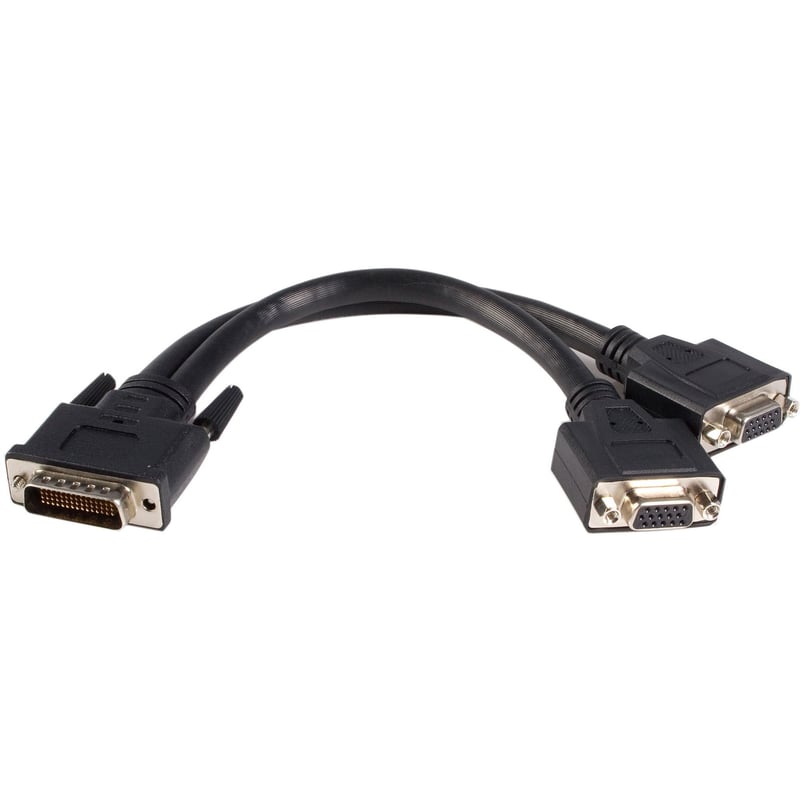 StarTech.com LFH 59 Male to Dual Female VGA DMS 59 Cable - Thumbnail 1