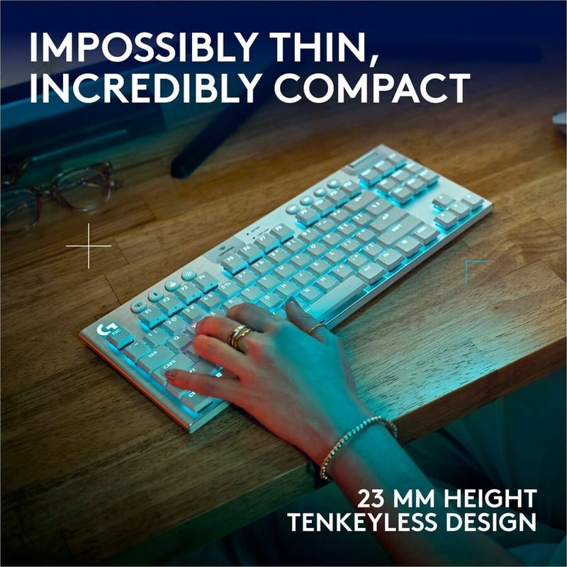 G915 X LIGHTSPEED TKL - TACTILE WHITE GAMING KEYBOARD