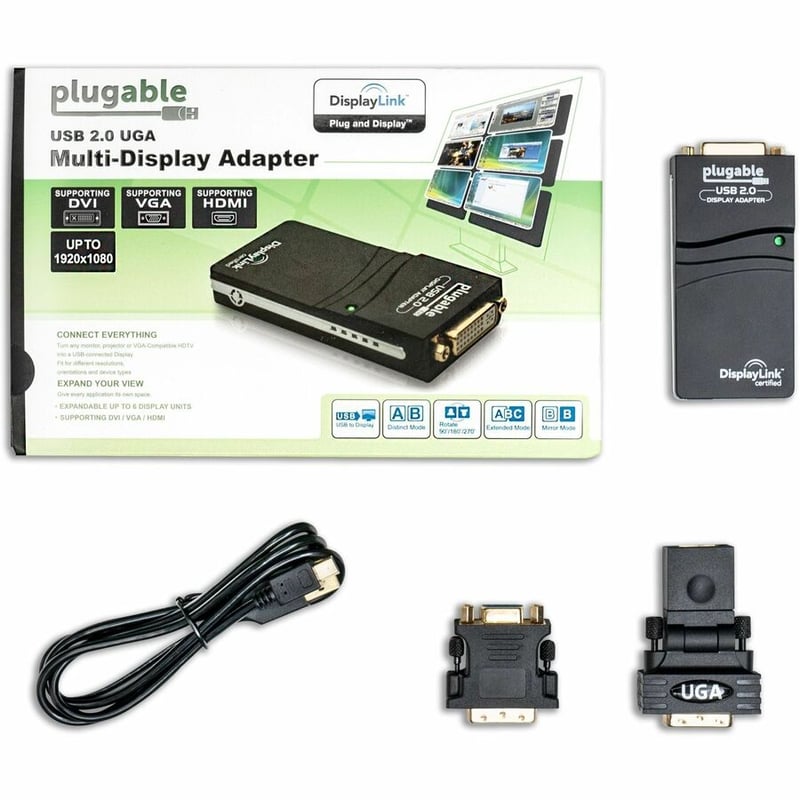 Plugable USB 2.0 to DVI/VGA/HDMI Video Graphics Adapter - Thumbnail 5