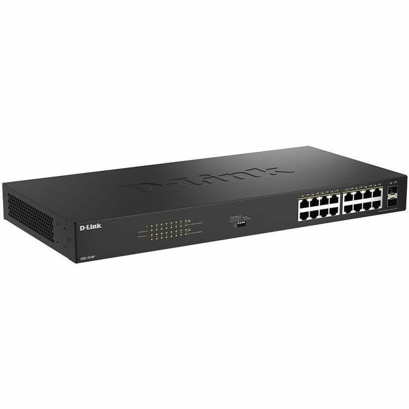 18-PORT 1GIGABIT POE UNMGD SW 16-PORT GB POE 240W UNMGD 2XSFP - Thumbnail 2