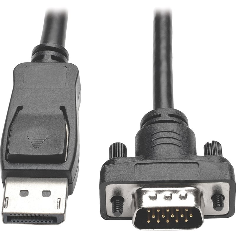 Eaton Tripp Lite Series DisplayPort 1.2 to VGA Active Adapter Cable (DP with Latches to HD15 M/M), 10 ft. (3.1 m) - Thumbnail 2