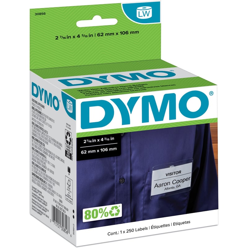 Dymo Non-Adhesive LabelWriter Name Badge Labels - Thumbnail 1