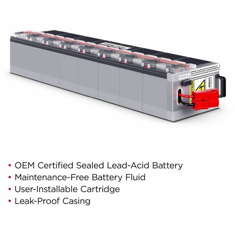 CYBERPOWER RB1290X8 BATTERY 8X12V/9AH SEALED LEAD-ACID - Thumbnail 2