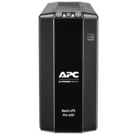 APC by Schneider Electric Back-UPS Pro BR650MI 650VA Tower UPS - Thumbnail 2