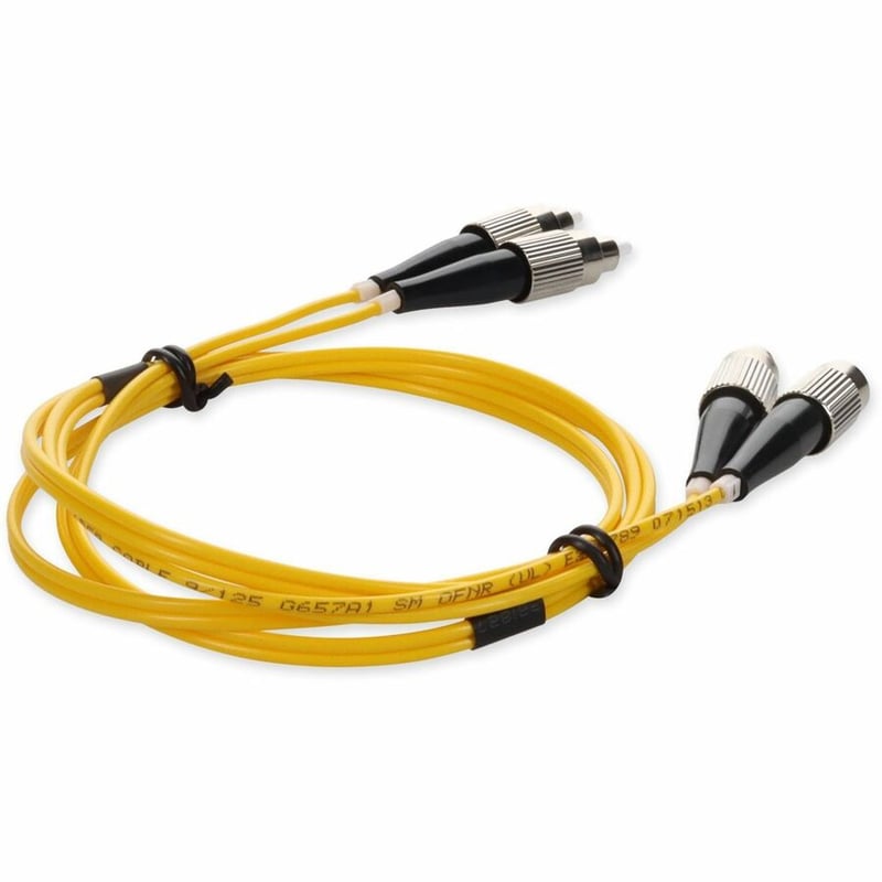 AddOn 1m FC to FC Yellow OS2 Duplex OFNR (Riser-Rated) SMF Fiber Patch Cable - Thumbnail 5