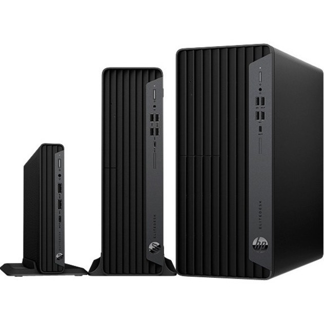 HP EliteDesk 805 G6 Desktop Computer - AMD Ryzen 5 PRO 4650GE Hexa-core (6 Core) - 16 GB RAM DDR4 SDRAM - 512 GB M.2 PCI Express NVMe SSD - Desktop Mini - Thumbnail 2
