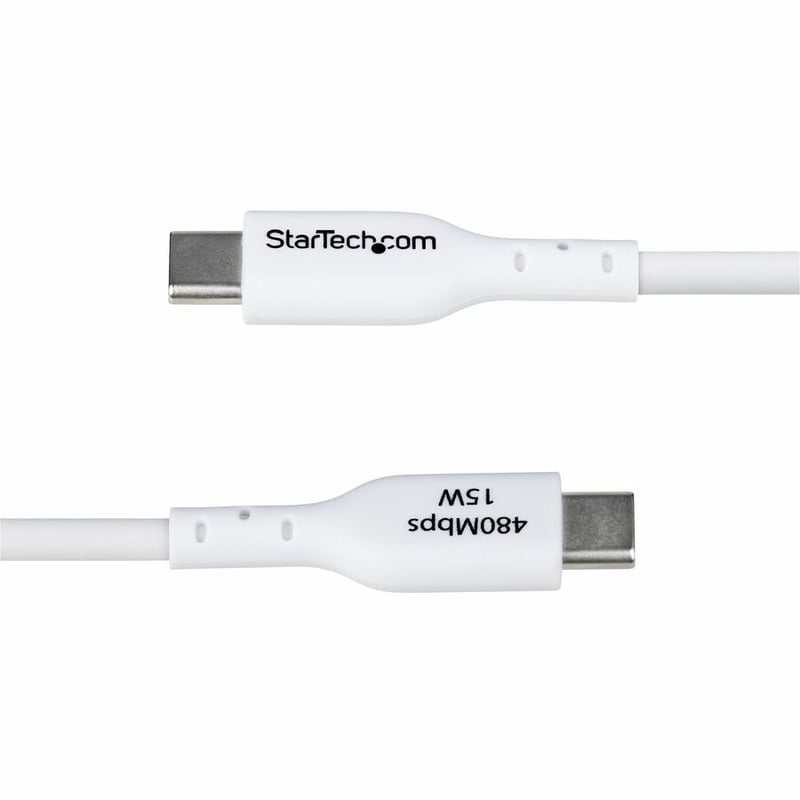 6FT WHITE USB-A TO USB-C CABLE CHARGER CORD USB 2.0 DATA TRANSFER - Thumbnail 5