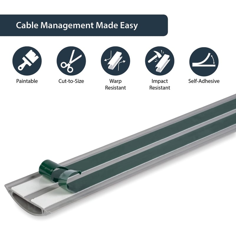 StarTech.com Floor Cable Duct with Guard - 2in wide - 6 ft - Thumbnail 3