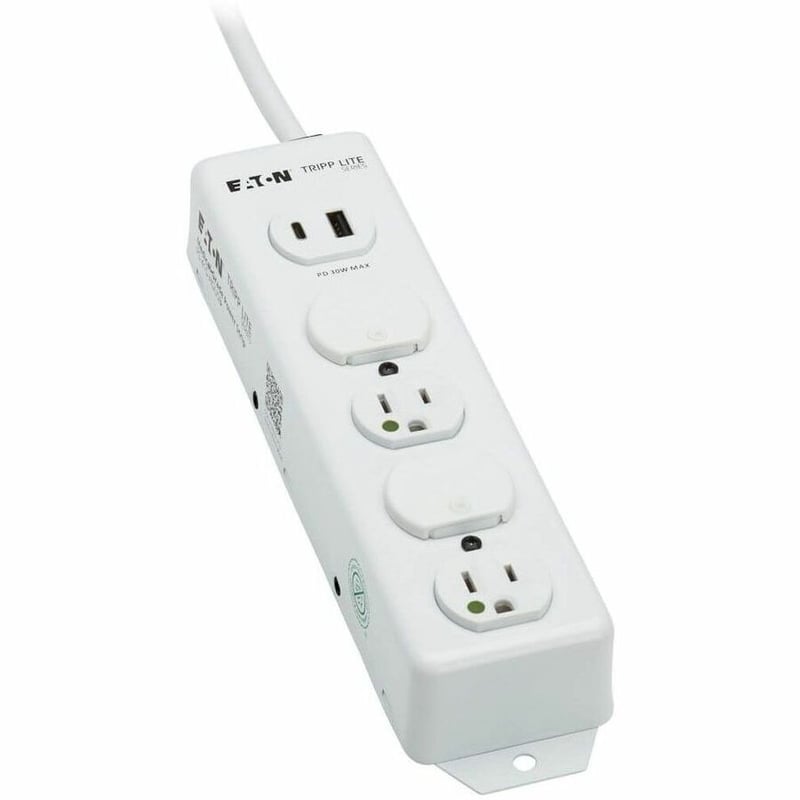 UL 1363 MEDICAL POWER STRIP 4 OUTLETS USB CHARGING 15FT CORD - Thumbnail 5