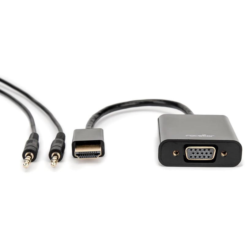 Rocstor Premium HDMI to VGA + 3.5mm Audio Adapter - Thumbnail 2