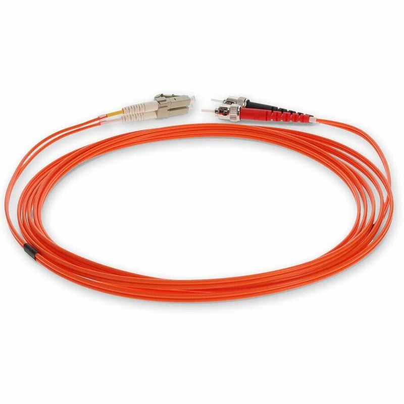 AddOn 5m ST to LC Orange OM2 Duplex OFNR (Riser-Rated) TAA Fiber Patch Cable - Thumbnail 4