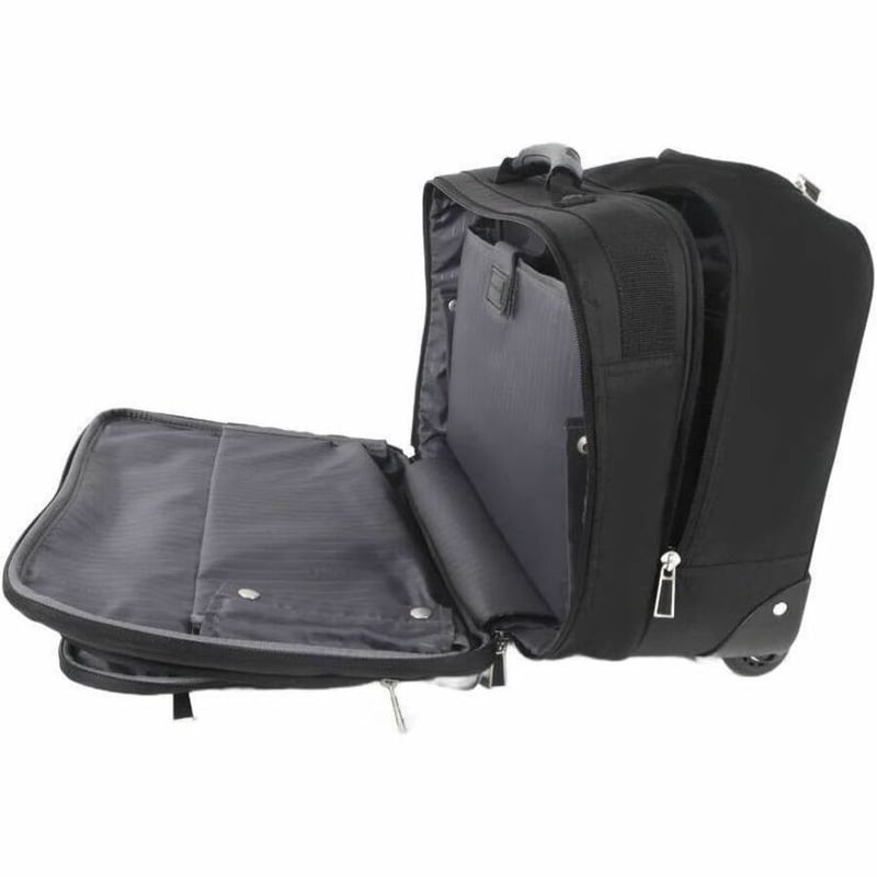 ECO STYLE Tech Exec Carrying Case (Roller) for 16.1" to 17" Notebook - Black - Thumbnail 2