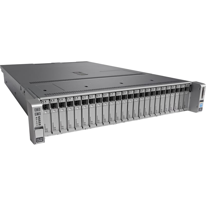 Cisco C240 M4 2U Rack Server - 2 Xeon E5-2650 v4 2.20 GHz - 64 GB RAM - 12Gb/s SAS Controller - Thumbnail 1