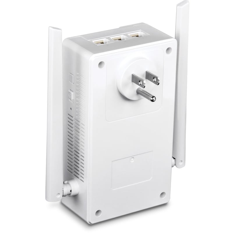 TRENDnet Wi-Fi Everywhere Powerline 1200 AV2 AC1200 Wireless Access Point, Expand Your Wireless Coverage, Built-in Concurrent Dual-Band, 3 x Gigabit Ports, MIMO, Beamforming, White, TPL-430AP - Thumbnail 3