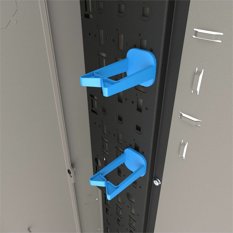 Middle Atlantic VWM Series 9RU Low Profile Vertical Pivoting Wall Mounted Rack - 36in Height - Putty Wrinkle Powder Coat - Thumbnail 3