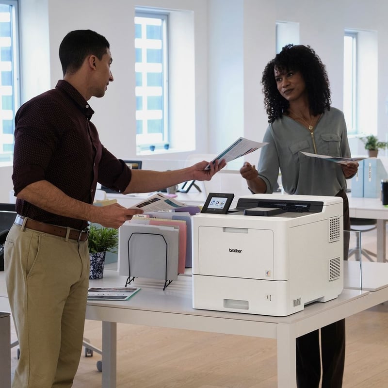 Brother HL-L9410CDN Enterprise Color Laser Printer with Fast Printing, Large Paper Capacity, and Advanced Security Features - Thumbnail 5