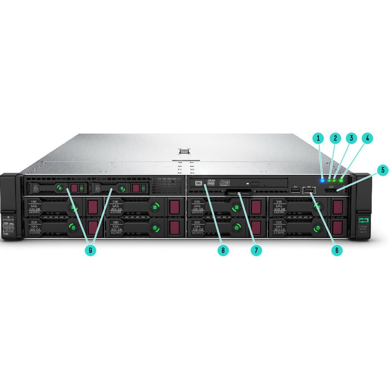 HP DL380 G10 2U SILVER 4114 32GB 12GB/S SAS SATA/600 1 X 800 W - Thumbnail 5