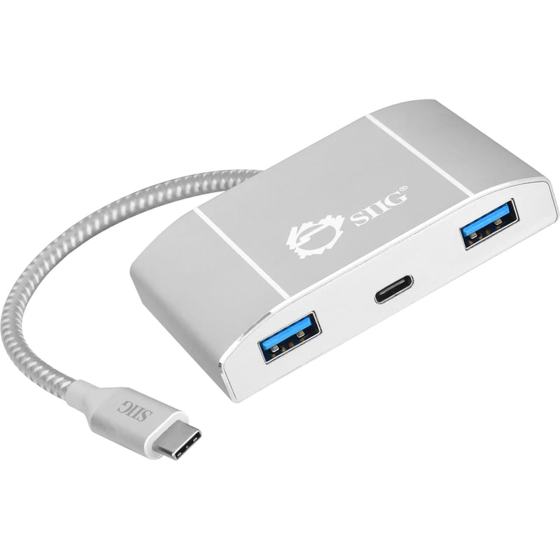 SIIG USB-C to 4-Port USB 3.0 Hub with PD Charging - 3A/1C - Thumbnail 4