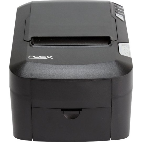 POS-X EVO Green 911LB480200J33 Thermal Transfer Printer - Monochrome - Wall Mount - Receipt Print - Ethernet - USB - Serial - With Cutter - Black - Thumbnail 2