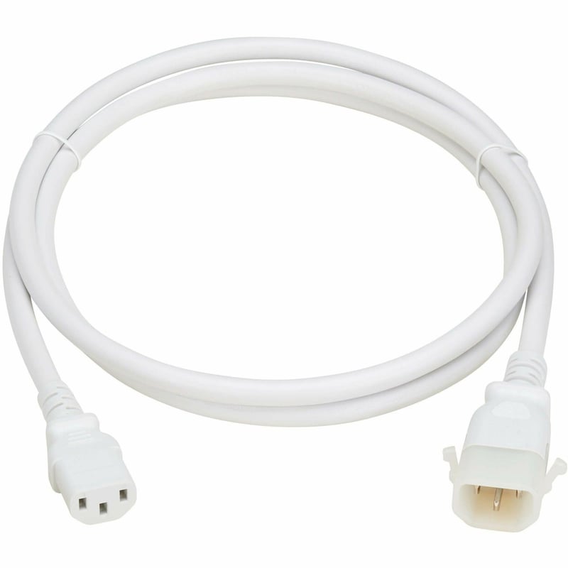 PDU POWER CORDS C13 P-LOCK C14 HEAVYDUTY 15A 250V 6FT WHITE 6 PACK - Thumbnail 1