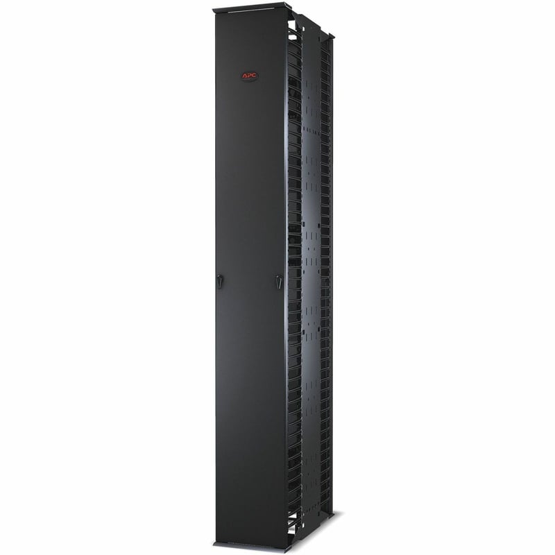 Performance, Vertical Cable Manager for 2 & 4 Post Racks, 84"H x 12"W, Double-Sided with Doors - Thumbnail 1