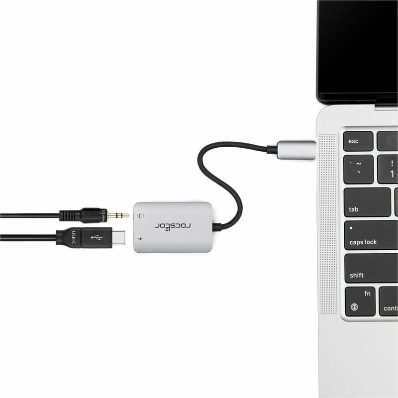 USB-C AUDIO ADAPTER USB-C-HI-RES AUX 3.5MM AUDIO WIT - Thumbnail 2