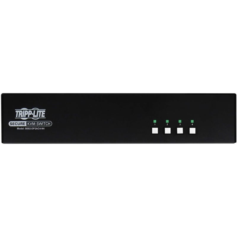 Tripp Lite by Eaton Secure KVM Switch, 4-Port, Dual Head, DisplayPort to DisplayPort, 4K, NIAP PP4.0, Audio, CAC, TAA - Thumbnail 3