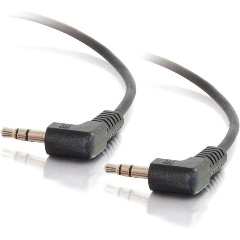 C2G 1.5ft 3.5mm Right Angled M/M Stereo Audio Cable - Thumbnail 1