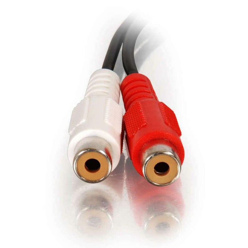 C2G 6ft One 3.5mm Stereo Male to Two RCA Stereo Female Y-Cable - Thumbnail 3