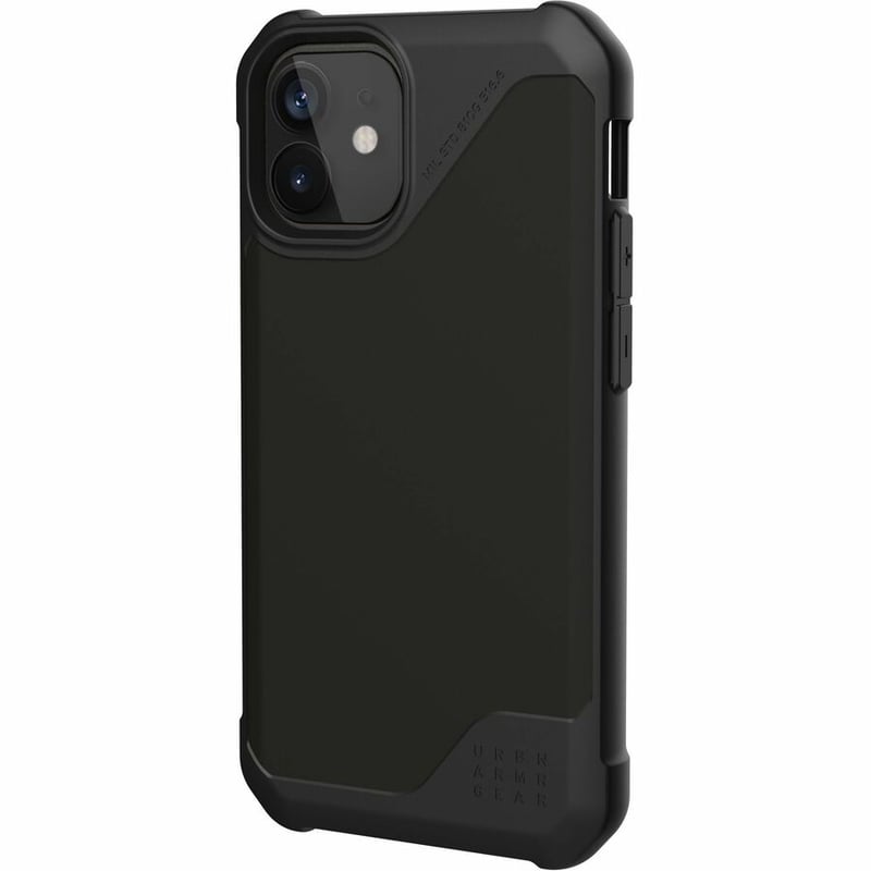 Urban Armor Gear Metropolis LT Series iPhone 12 Mini 5G Case - SATN ARMR Black - Thumbnail 2