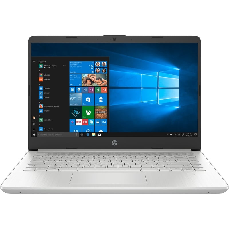 HP 14" Notebook - 1366 x 768 - (Intel Core i3 10th Gen i3-1005G1 Dual-core (2 Core) 1.2 GHz) - 4 GB Total RAM - 128 GB SSD - Natural Silver
