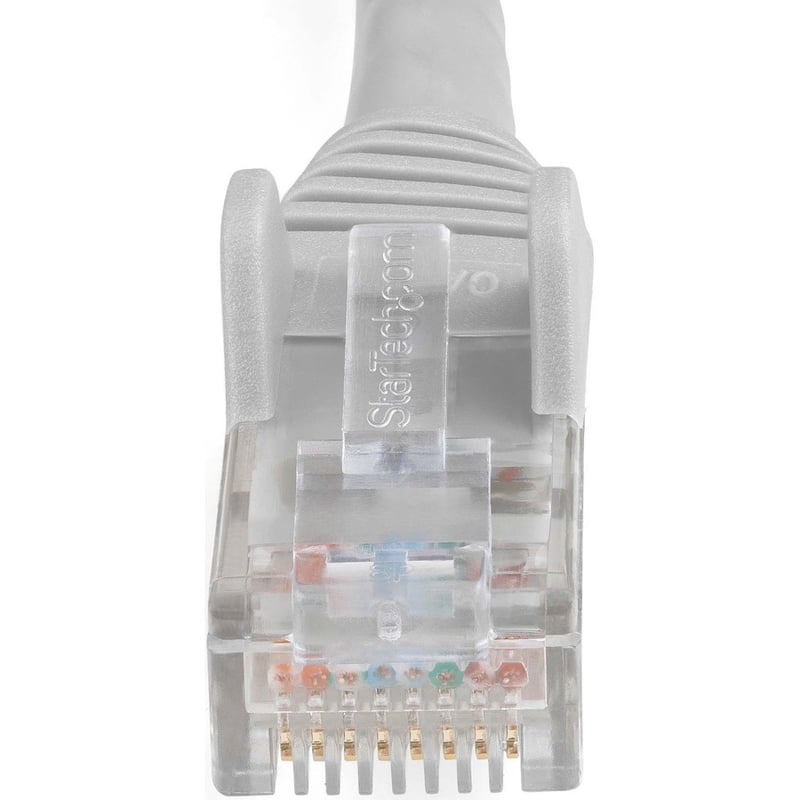 StarTech.com 20ft (6m) CAT6 Ethernet Cable, LSZH (Low Smoke Zero Halogen) 10 GbE Snagless 100W PoE UTP RJ45 Gray Network Patch Cord, ETL - Thumbnail 2