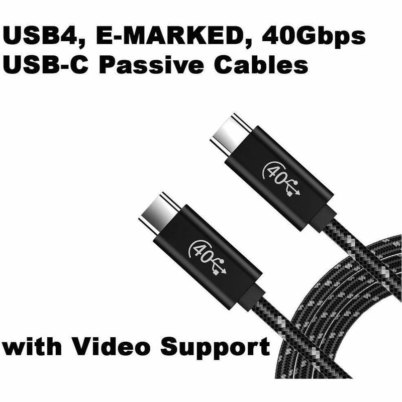 4XEM Nylon Braided USB-C to C 40 Gigabit 120CM/1.2M Cable - Thumbnail 5