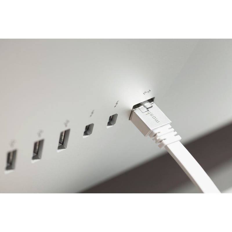 Moshi Gigabit Ethernet Cat 6 Cable 12 ft (3.6 m) up to 1000 Mbps, Flat Cable Design, Durable Construction - Thumbnail 5