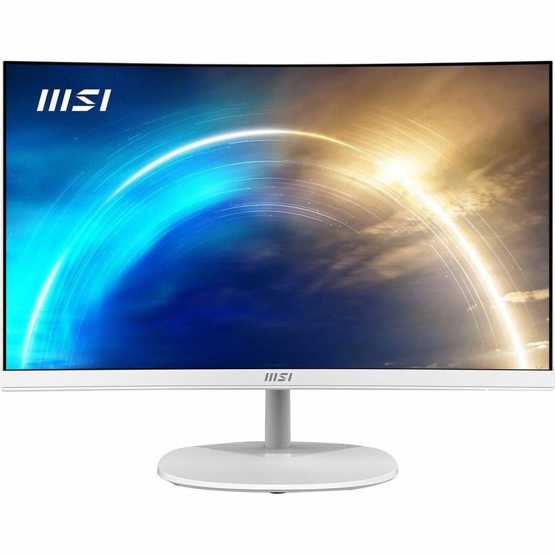 MSI Pro Pro MP241CAW 24" Class Full HD Curved Screen LED Monitor - 16:9 - Matt White - Thumbnail 1