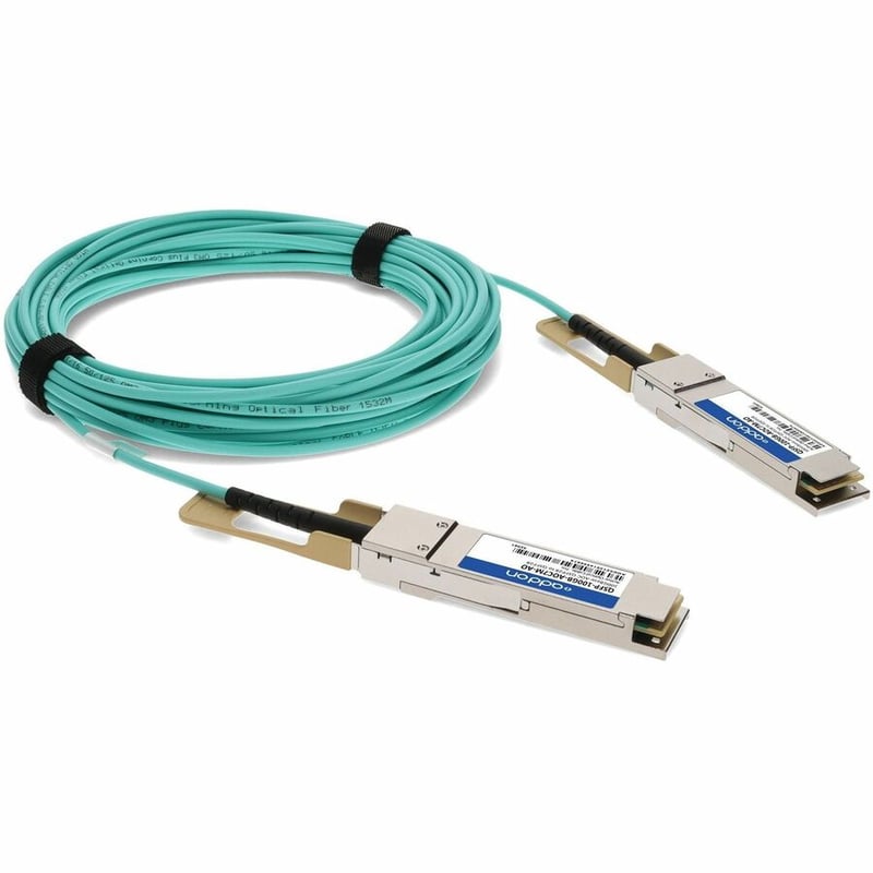 AddOn MSA and TAA Compliant 100GBase-AOC QSFP28 Active Optical Cable (850nm, MMF, 7m) - Thumbnail 3